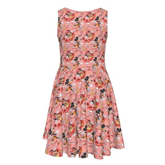 Power Couple Race Ready - Kid's Sleeveless Skater Dress
