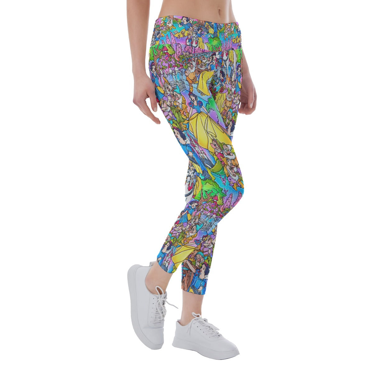 Fairest Princess Storybook Scenes - Women's Yoga Leggings