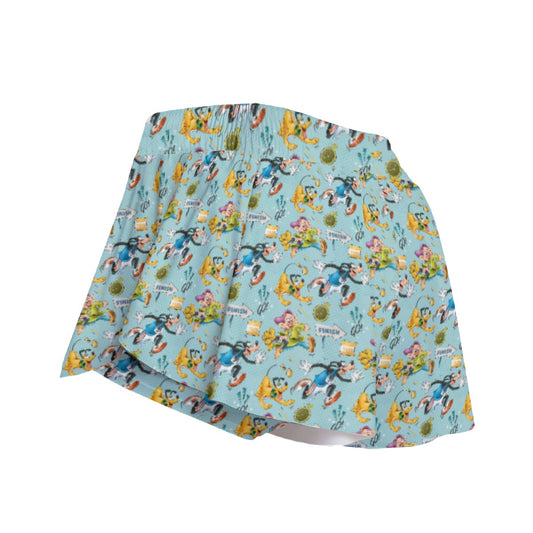 Cheerful Race Day Dashers - Women's Flowy Pocket Shorts