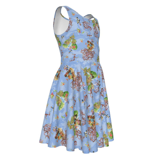 Briar Patch Splash - Kid's Sleeveless Skater Dress