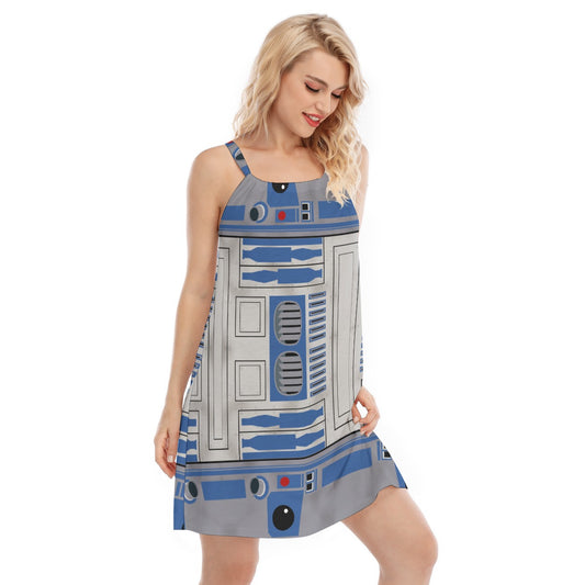 Little Blue Droid - Women’s Adjustable Sundress