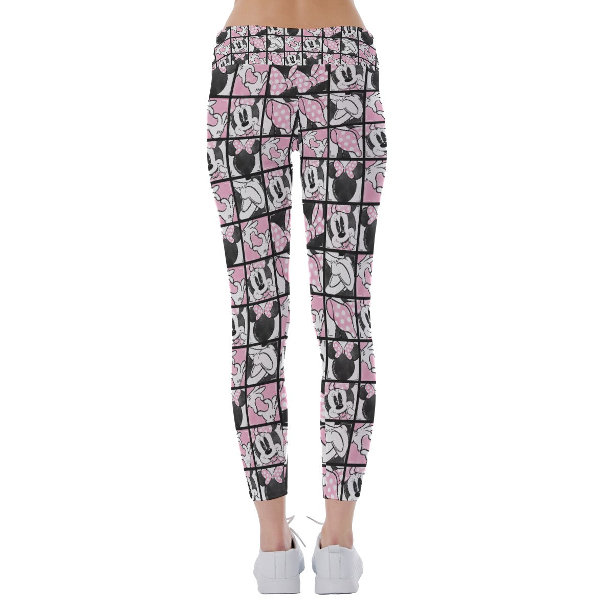 Mouse Bow Block Party - Women's Yoga Leggings