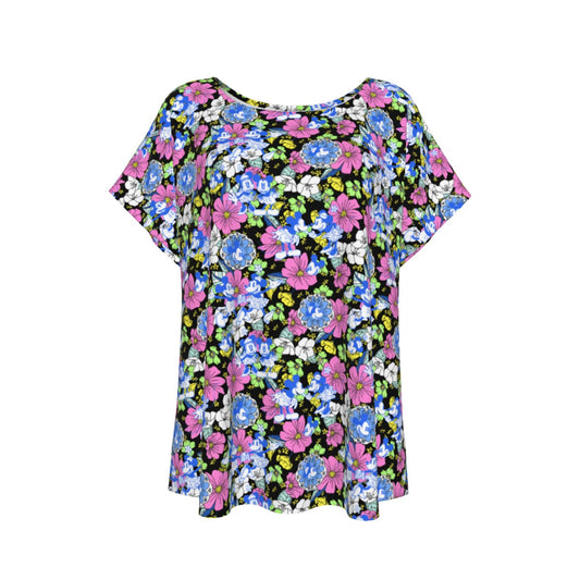 Garden Whimsy - Vintage Mouse Romancennie - Women’s Relaxed Fit Scoop Tee