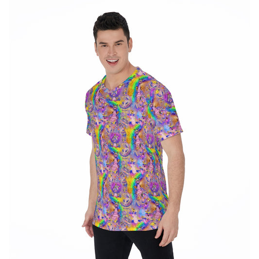 Figment Watercolor Rainbow - Men's Short Sleeve T-Shirt