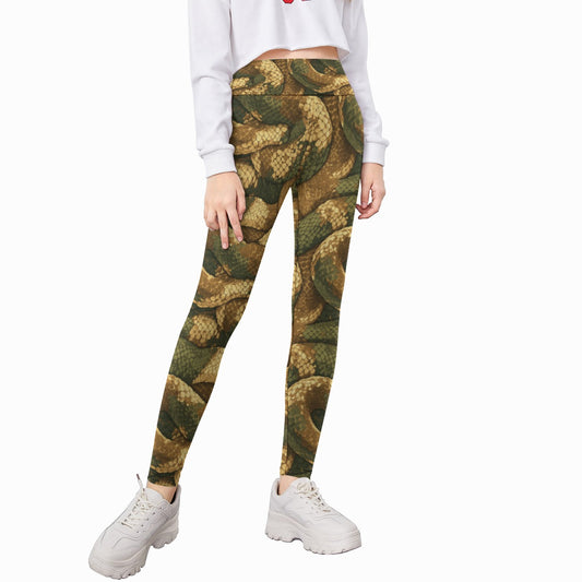 Animal Print - Snake - Kid's Leggings