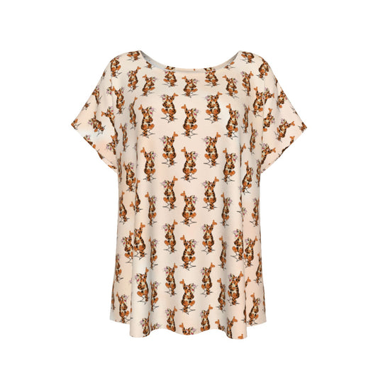 Sketched Bouncing Buddy - Women’s Relaxed Fit Scoop Tee