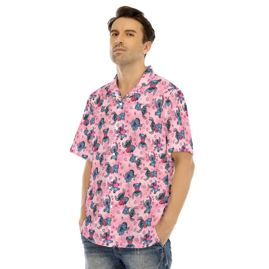 Valentine’s Mischief - Men's Hawaiian Button Up Shirt