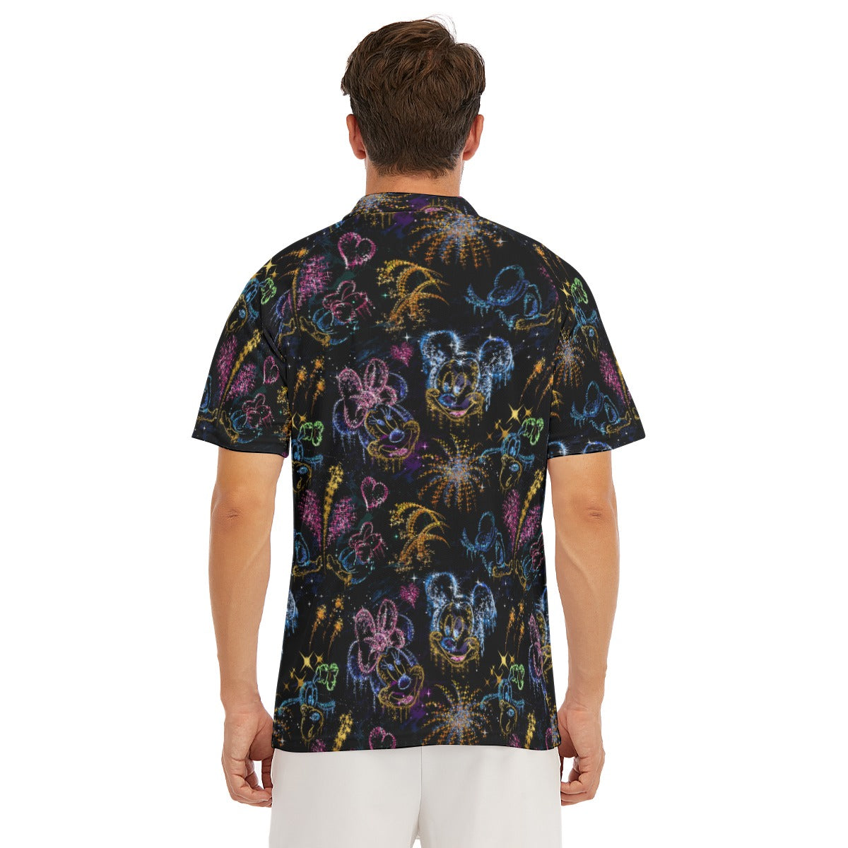 Mouse Friends’ Love in the Sky - Men's Polo Shirt