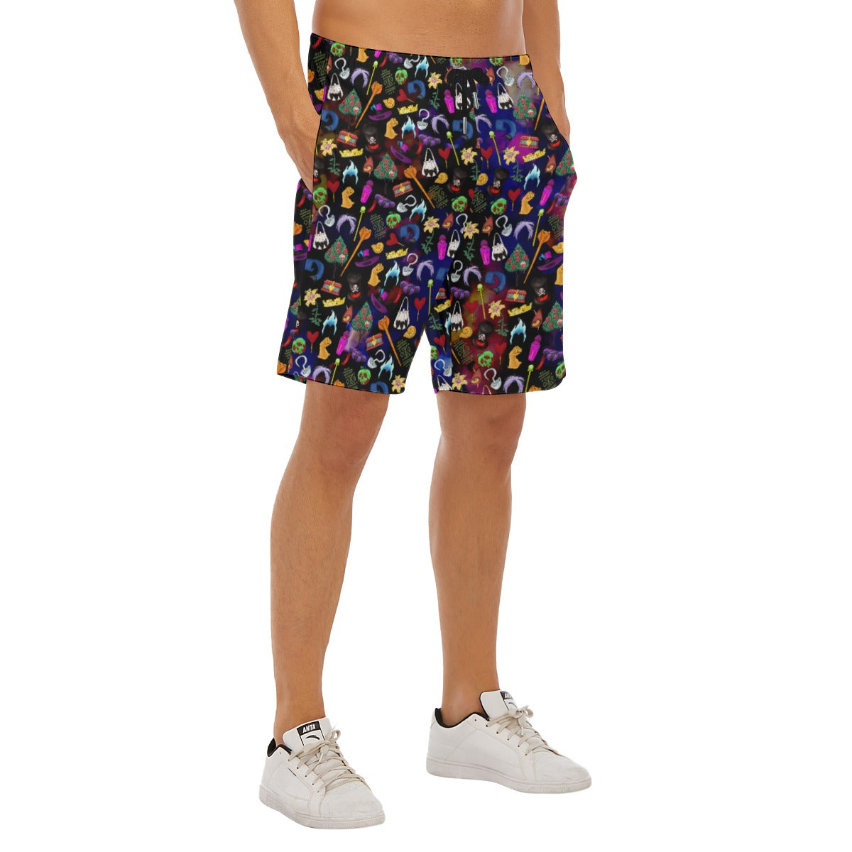 Villainous Icons Collage - Men’s Pocket Beach Shorts