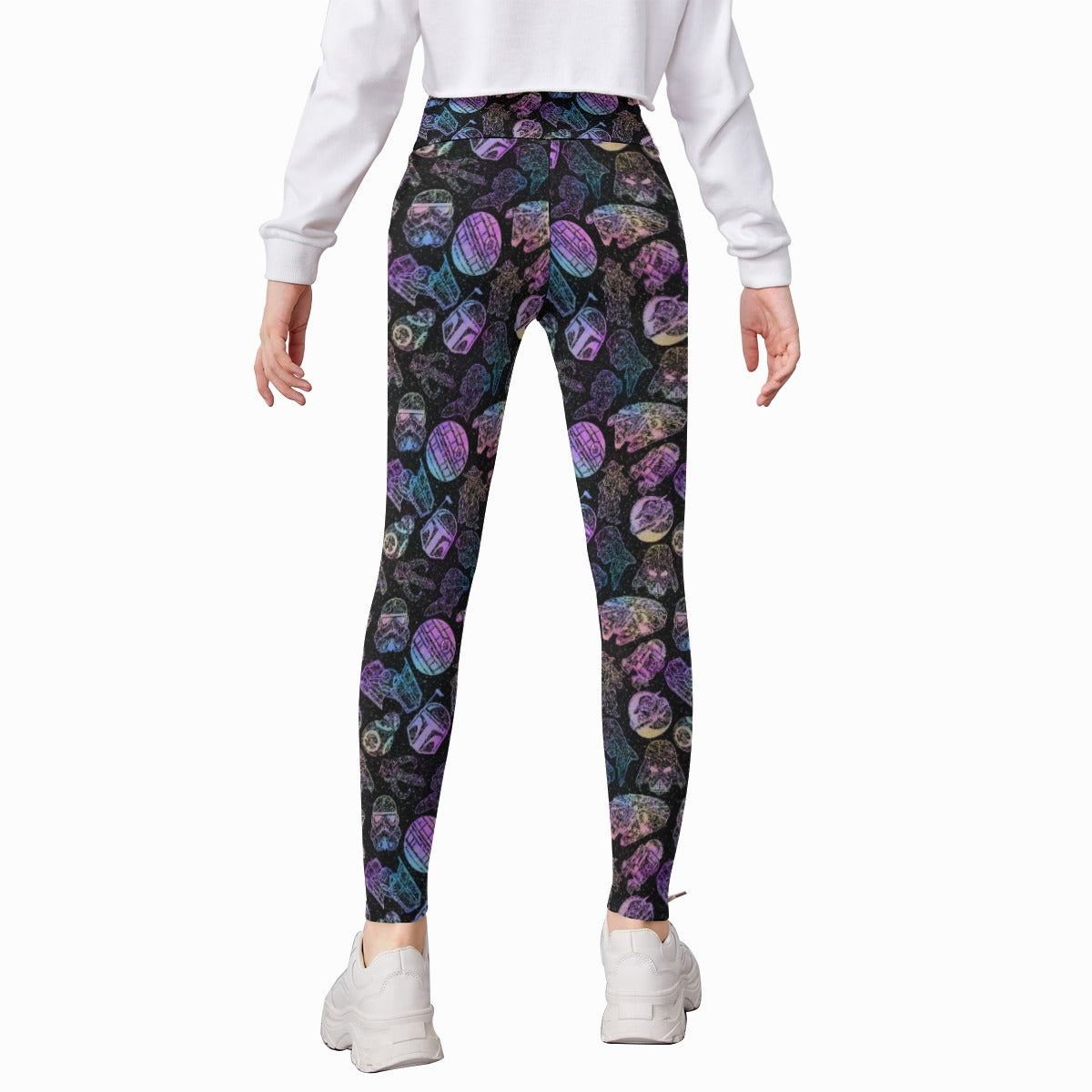 Watercolor Galactic Mandalas - Kid's Leggings