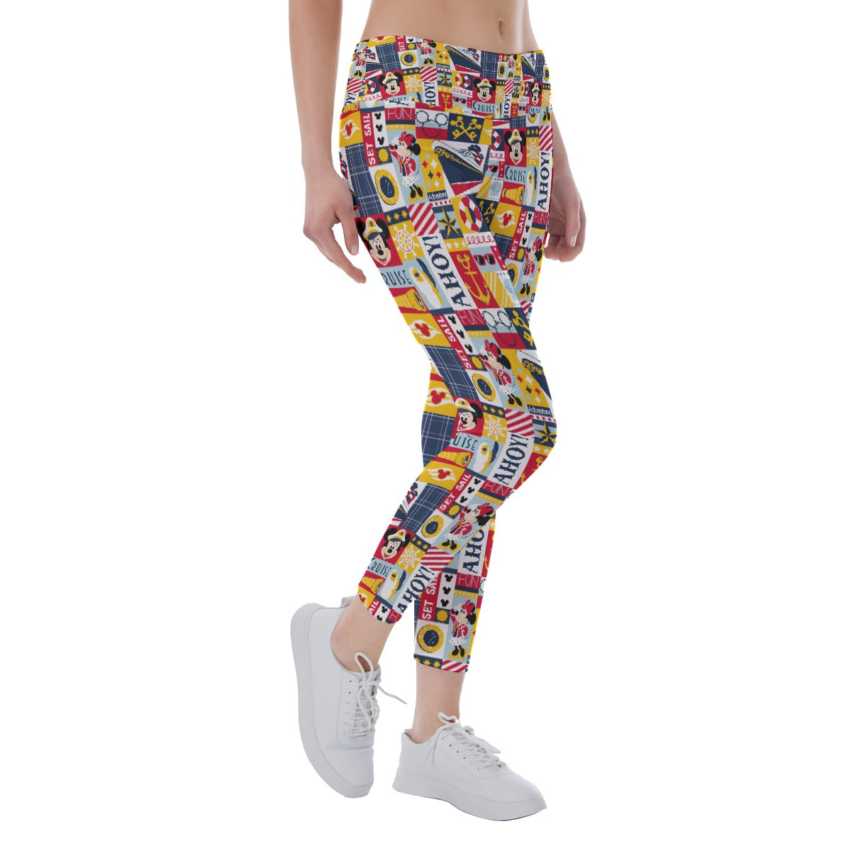 Nautical Cruise Patchwork - Women's Yoga Leggings