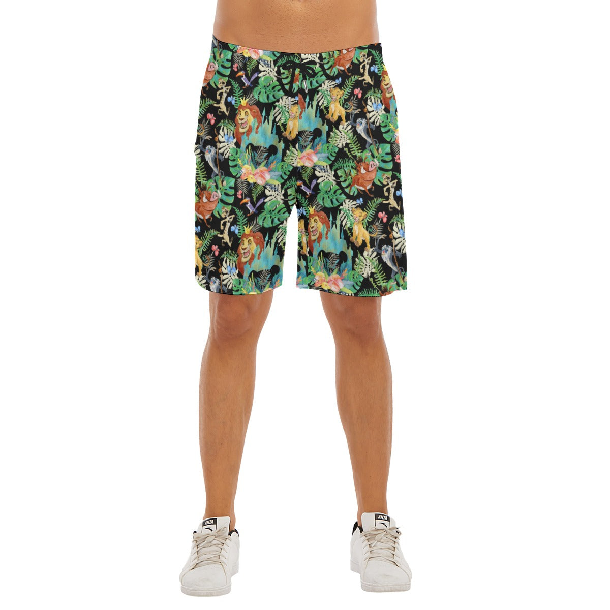 Watercolor Jungle Pride - Men’s Pocket Beach Shorts