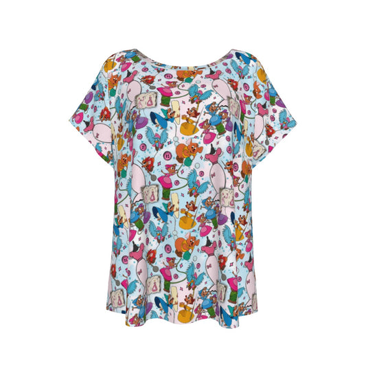 Tiny Tailors & Sewing Friendsends - Women’s Relaxed Fit Scoop Tee