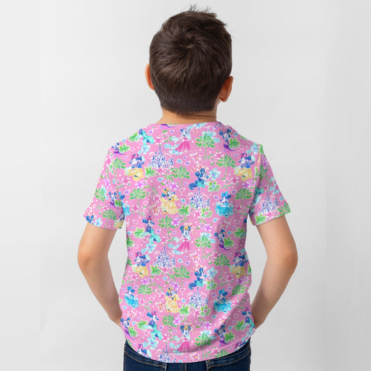 Princess Palm Party - Kid’s Short Sleeve T-Shirt