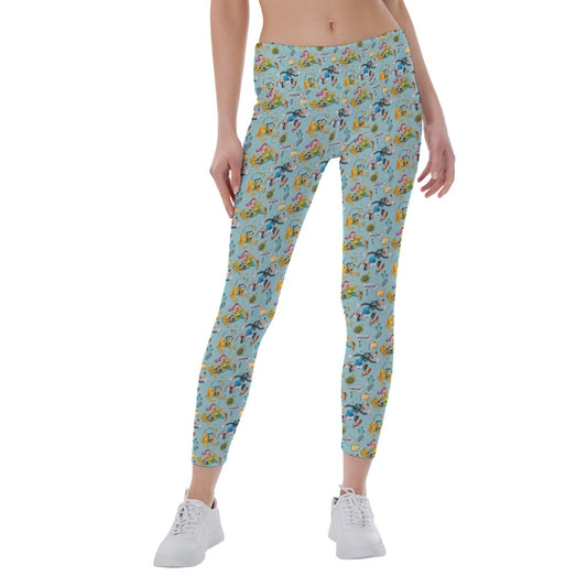 Cheerful Race Day Dashers - Women's Yoga Leggings