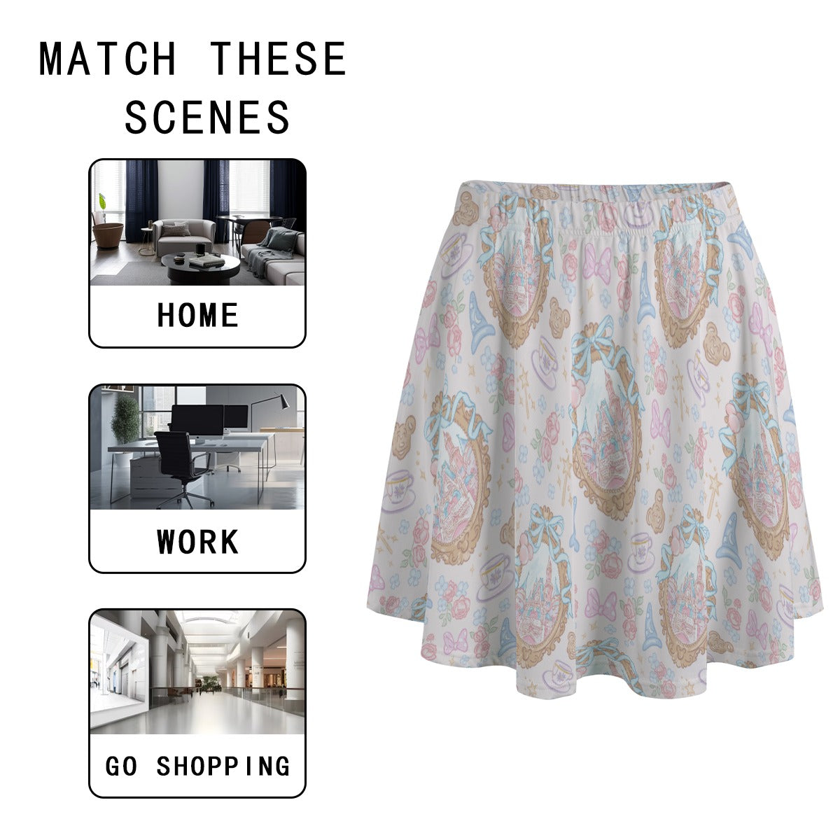 Coquette Park Daydream - Women's Pocket Skater Skirt