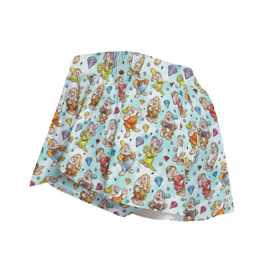 Seven Helpers Sketch - Women's Flowy Pocket Shorts