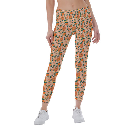 Juicy Citrus Friend - Women's Yoga Leggings