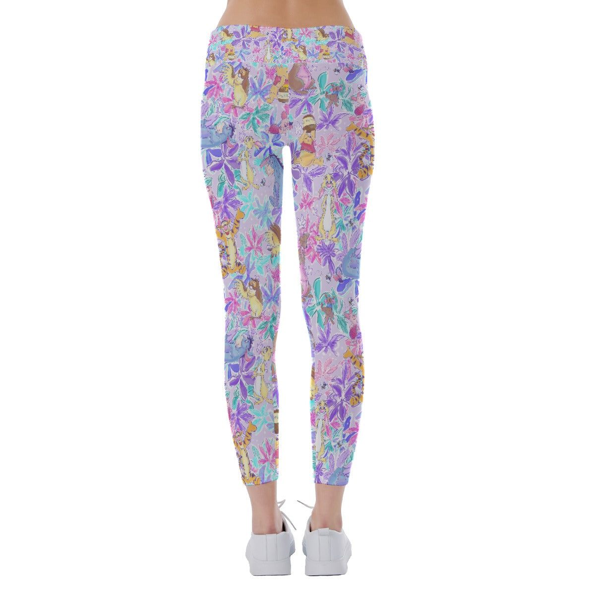 Storybook Friends in Bloom - Women's Yoga Leggings