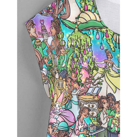 Bayou Princess Storybook Scenes - Women’s Relaxed Fit Scoop Tee