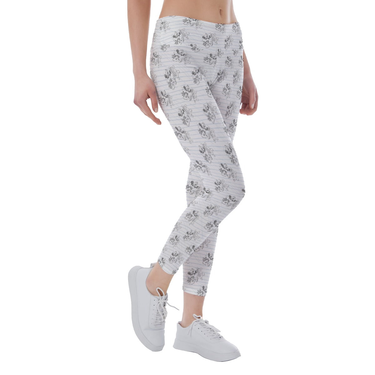 Sketch of Steamboat Mouse - Women's Yoga Leggings