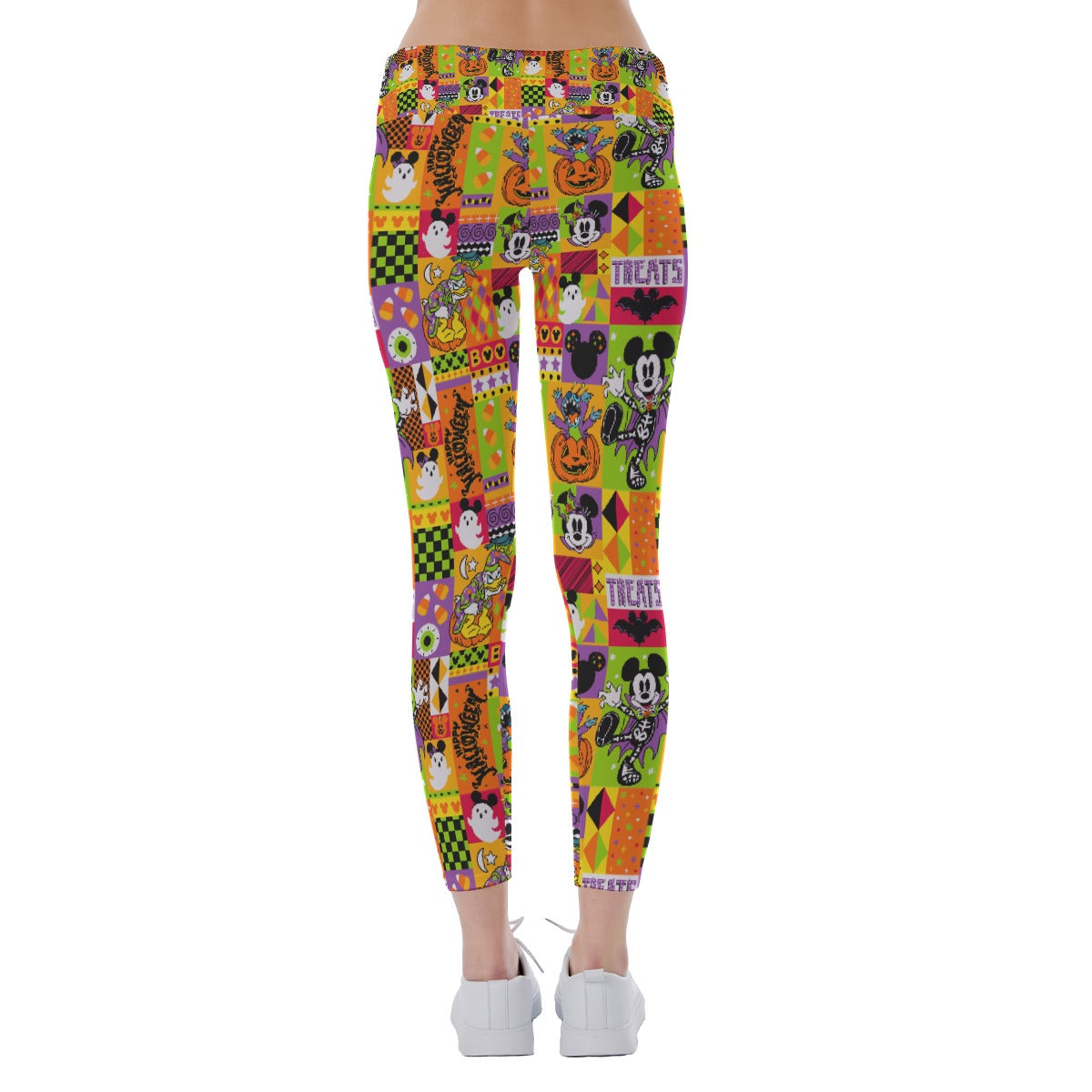 Spooky Patchwork Treats - Women's Yoga Leggings