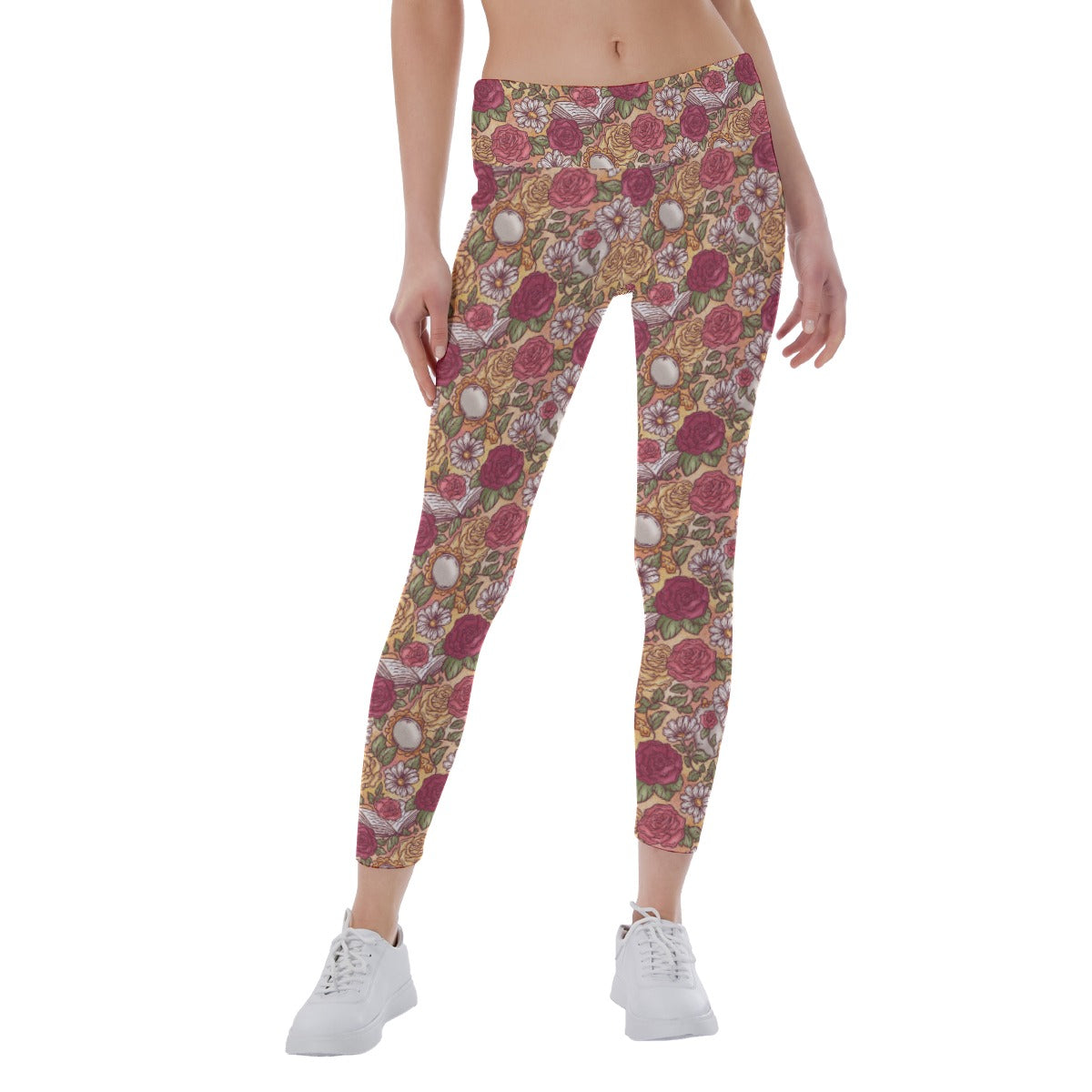 Fairytale Florals – Timeless Tale Blooms - Women's Yoga Leggings