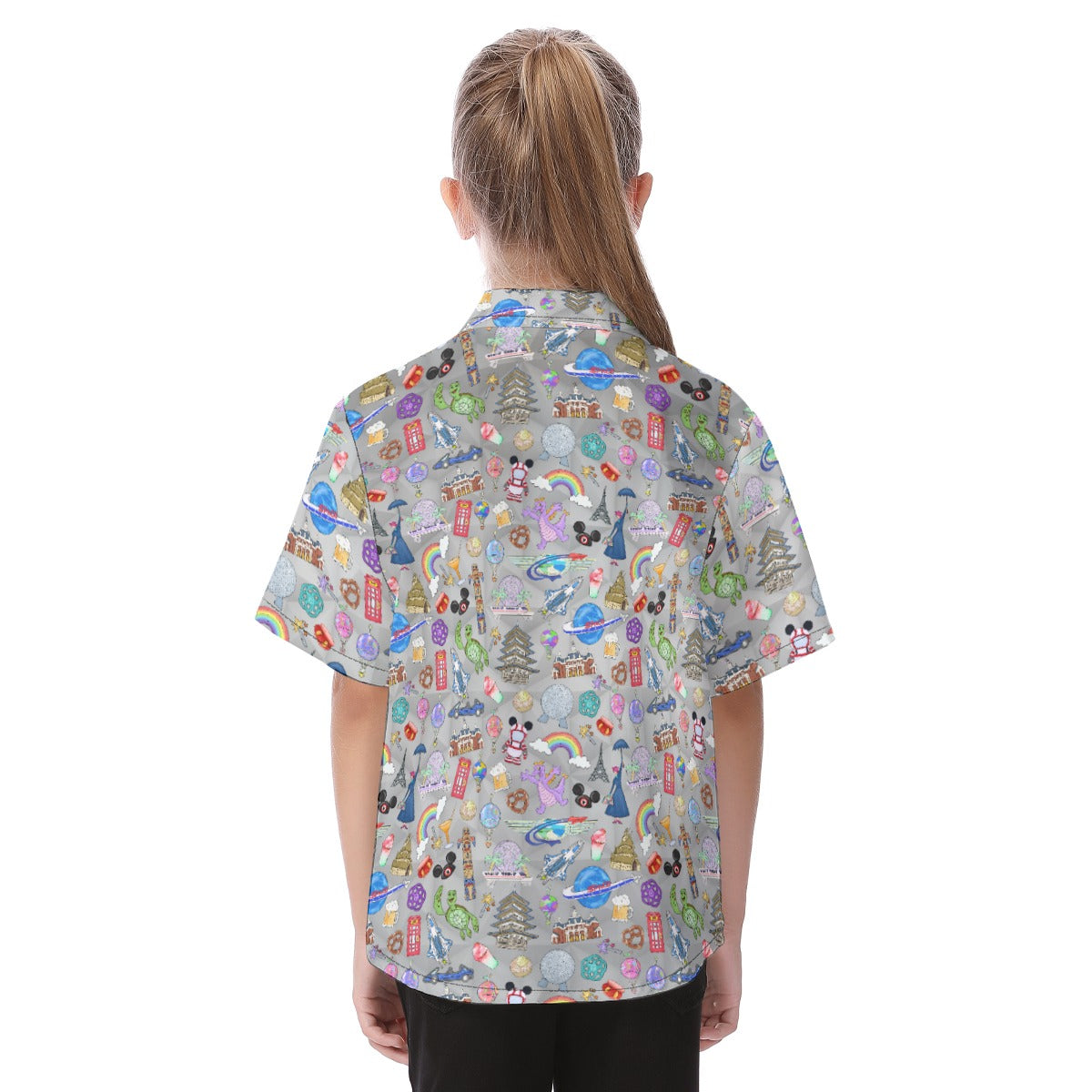 EC Around The World Experience - Kid's Hawaiian Button Up Shirt