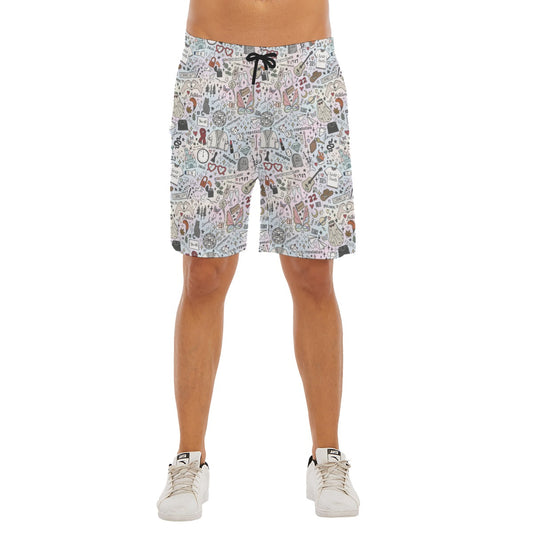 Every Era Collage - Men’s Pocket Beach Shorts