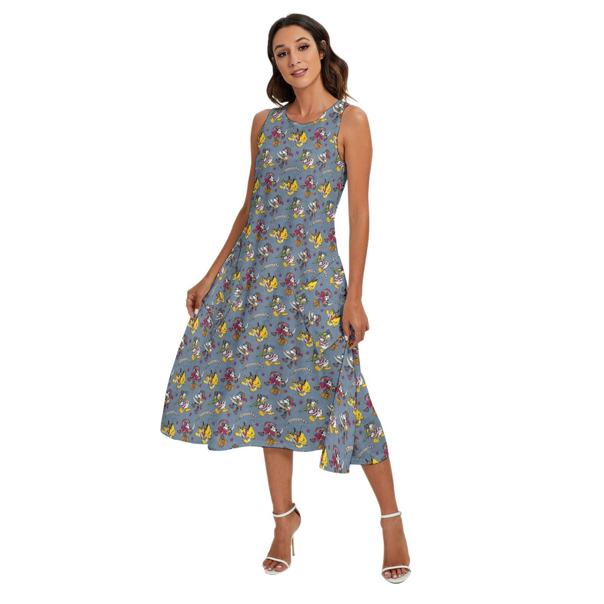 Cruise Pirate Night - Women’s Diagonal Pocket Midi Dress