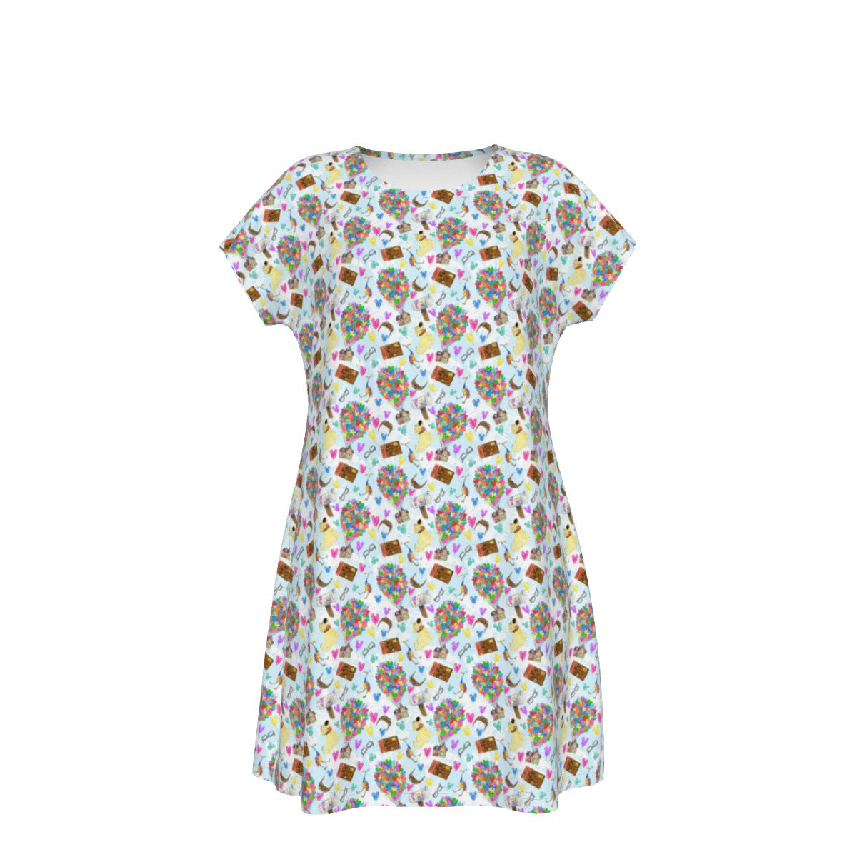 Up Adventure Icons - Women's T-Shirt Dress