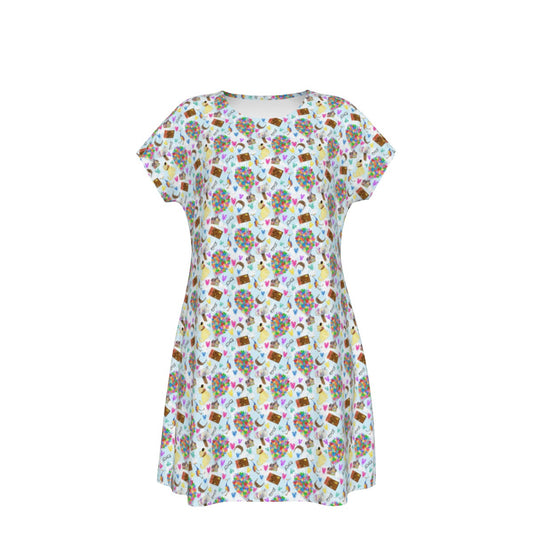 Up Adventure Icons - Women's T-Shirt Dress