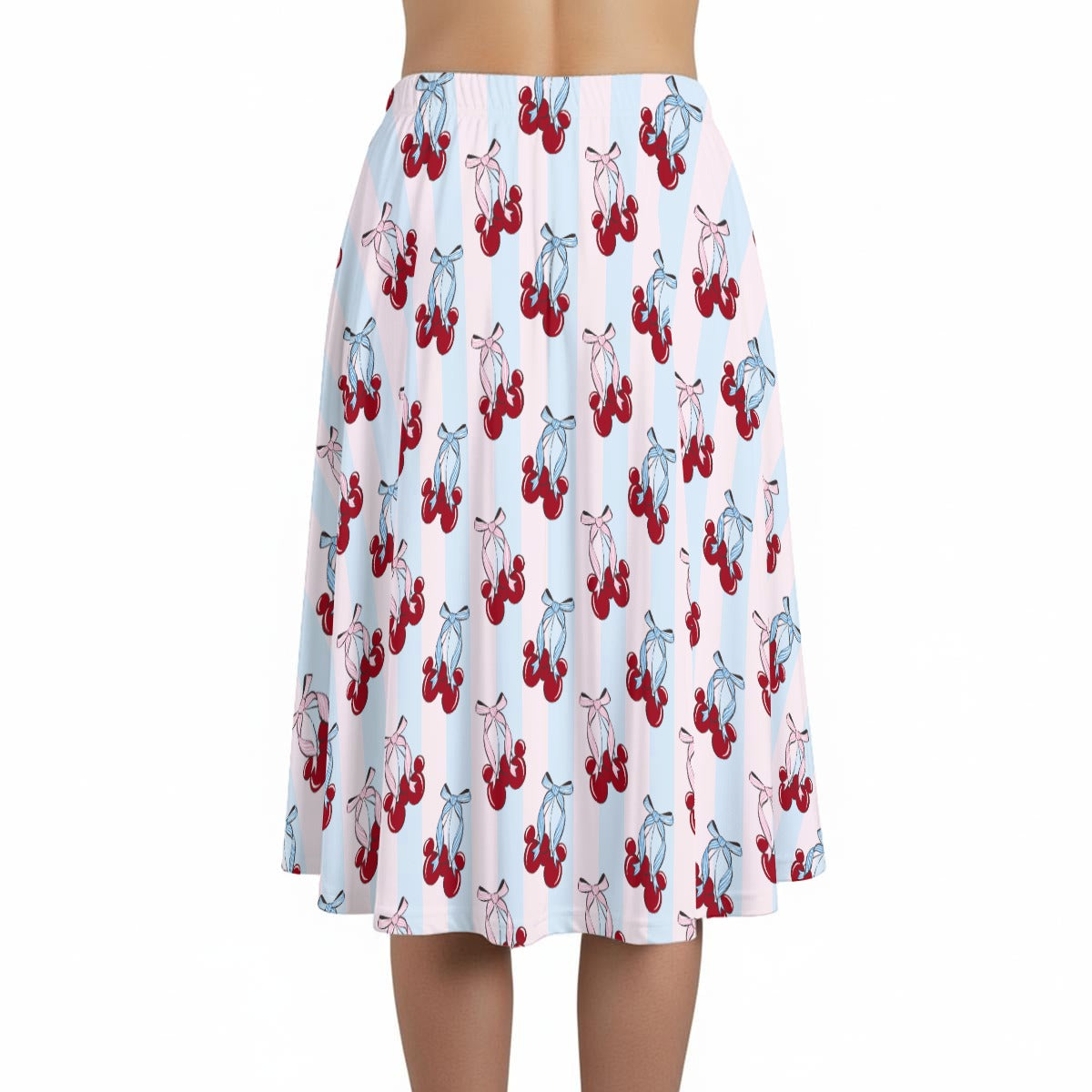 Cherry Ear Bows - Women’s Pocket Midi Skirt