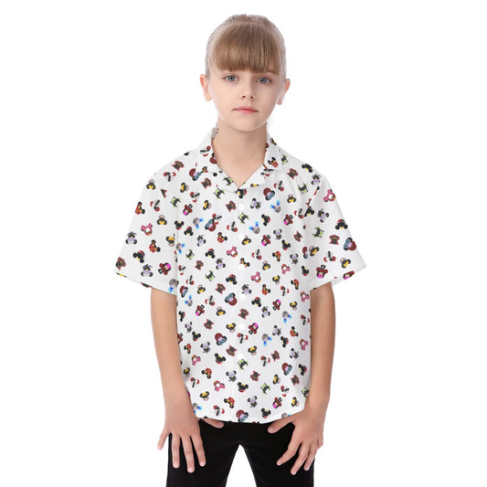 Wicked Mouse Ears - Kid's Hawaiian Button Up Shirt