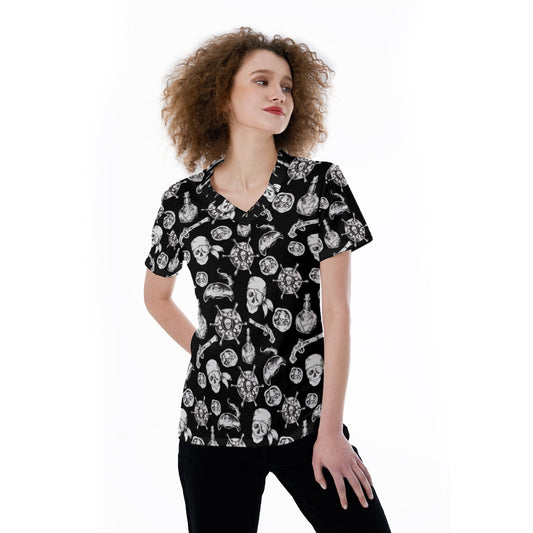 A Pirate Life - Women's Short Sleeve V-Neck T-Shirt