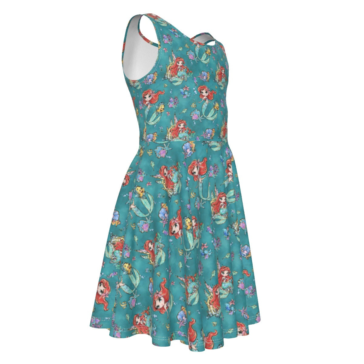Whimsical Ocean Princess - Kid's Sleeveless Skater Dress