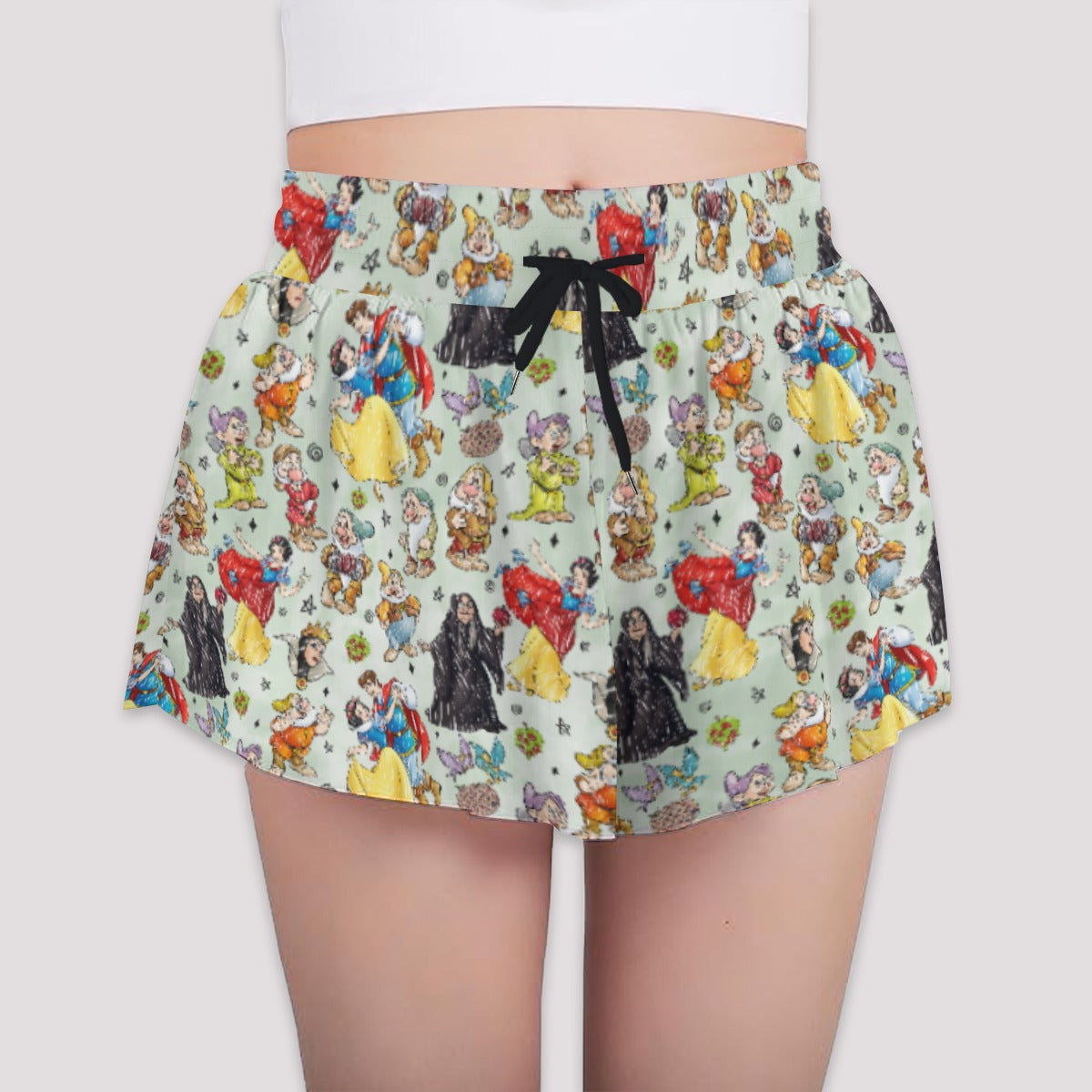 Fairest Crew Sketch - Girls’ Flowy Pocket Shorts
