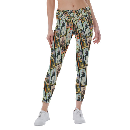 Stretch Room Portraits - Women's Yoga Leggings