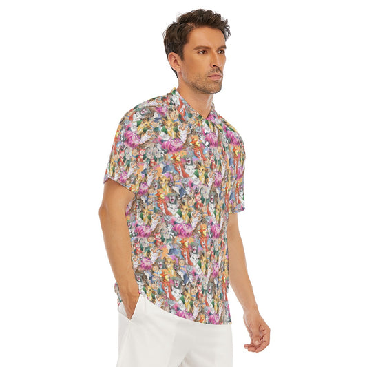 Whimsical Storybook Cats - Men's Polo Shirt