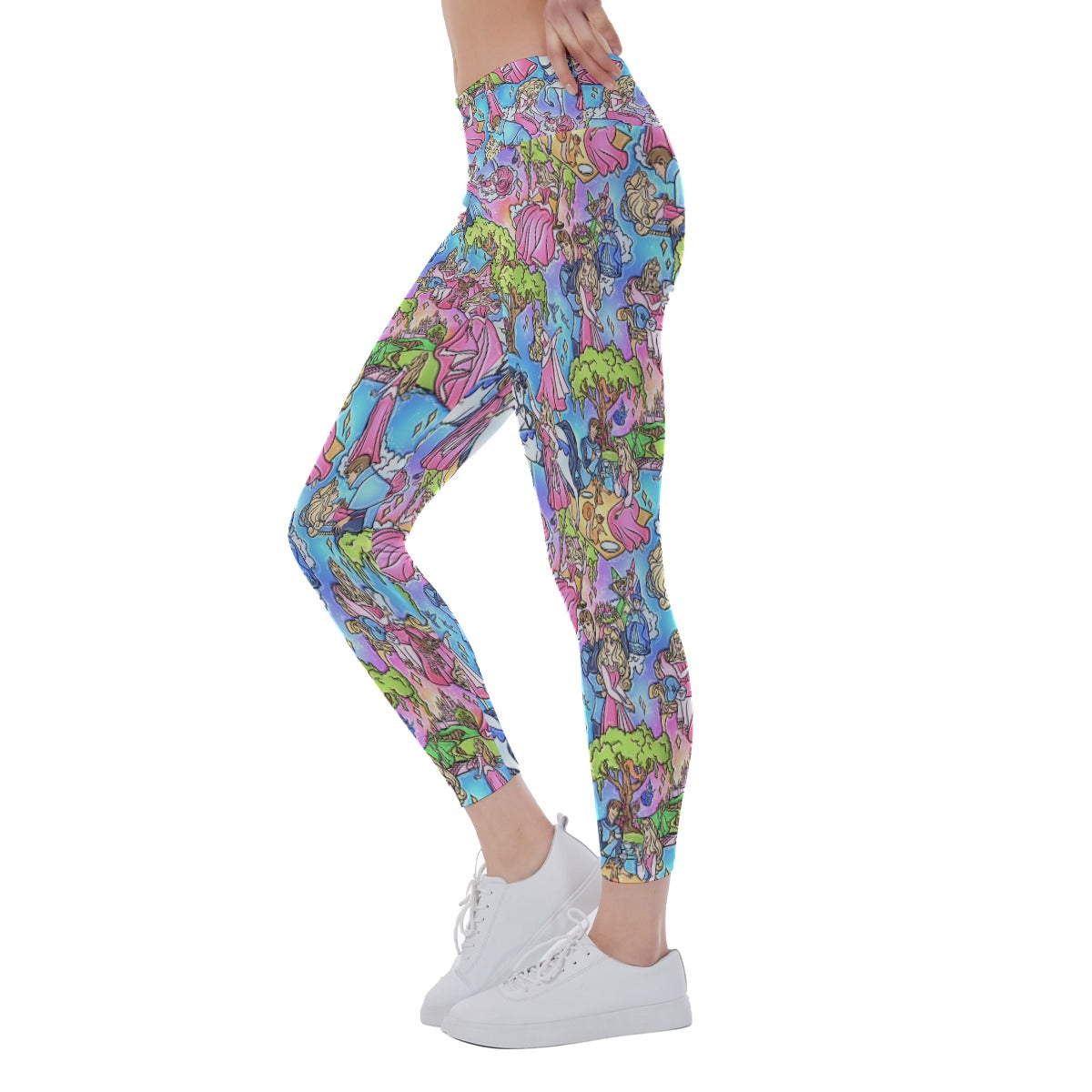 Dreaming Princess Storybook Scenes - Women’s Yoga Leggings