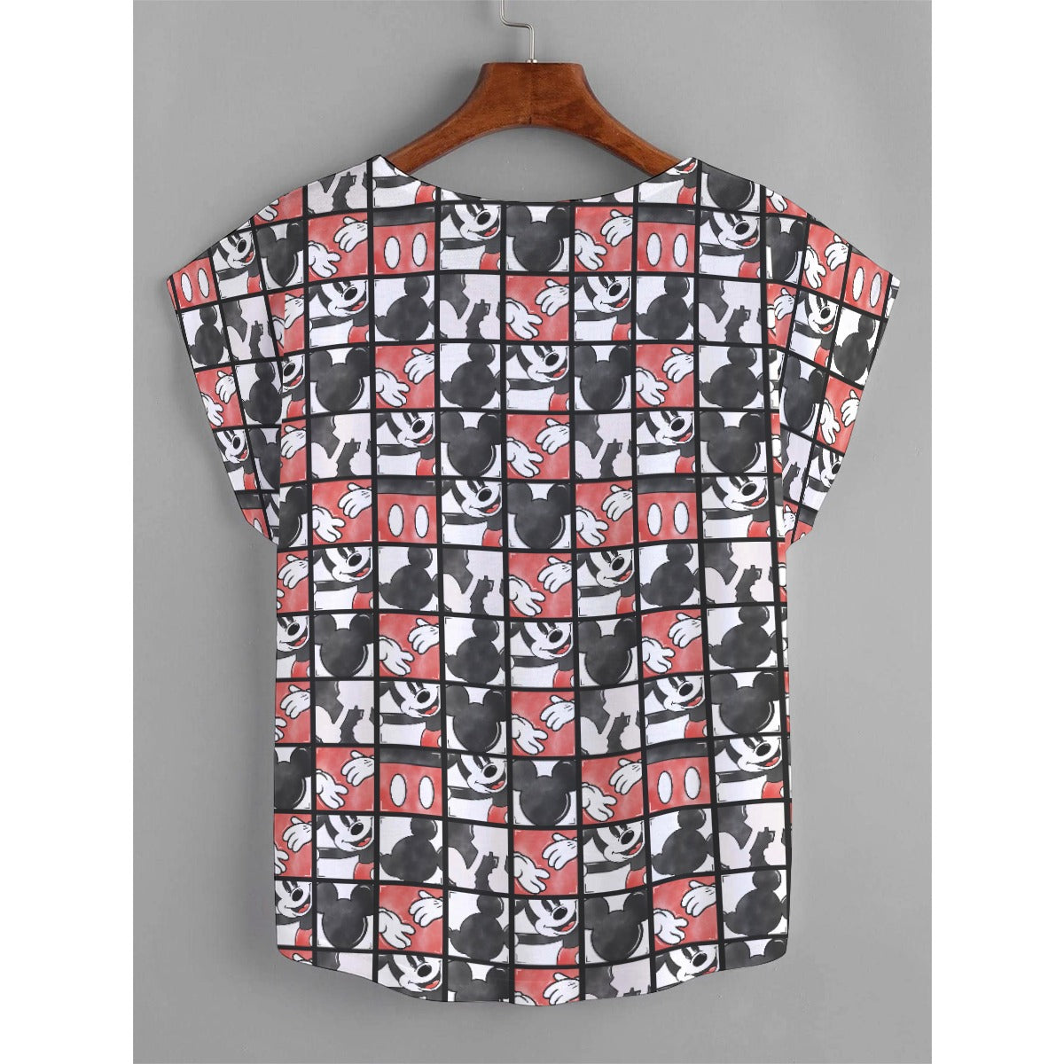 Mouse Block Party - Women’s Relaxed Fit Scoop Tee