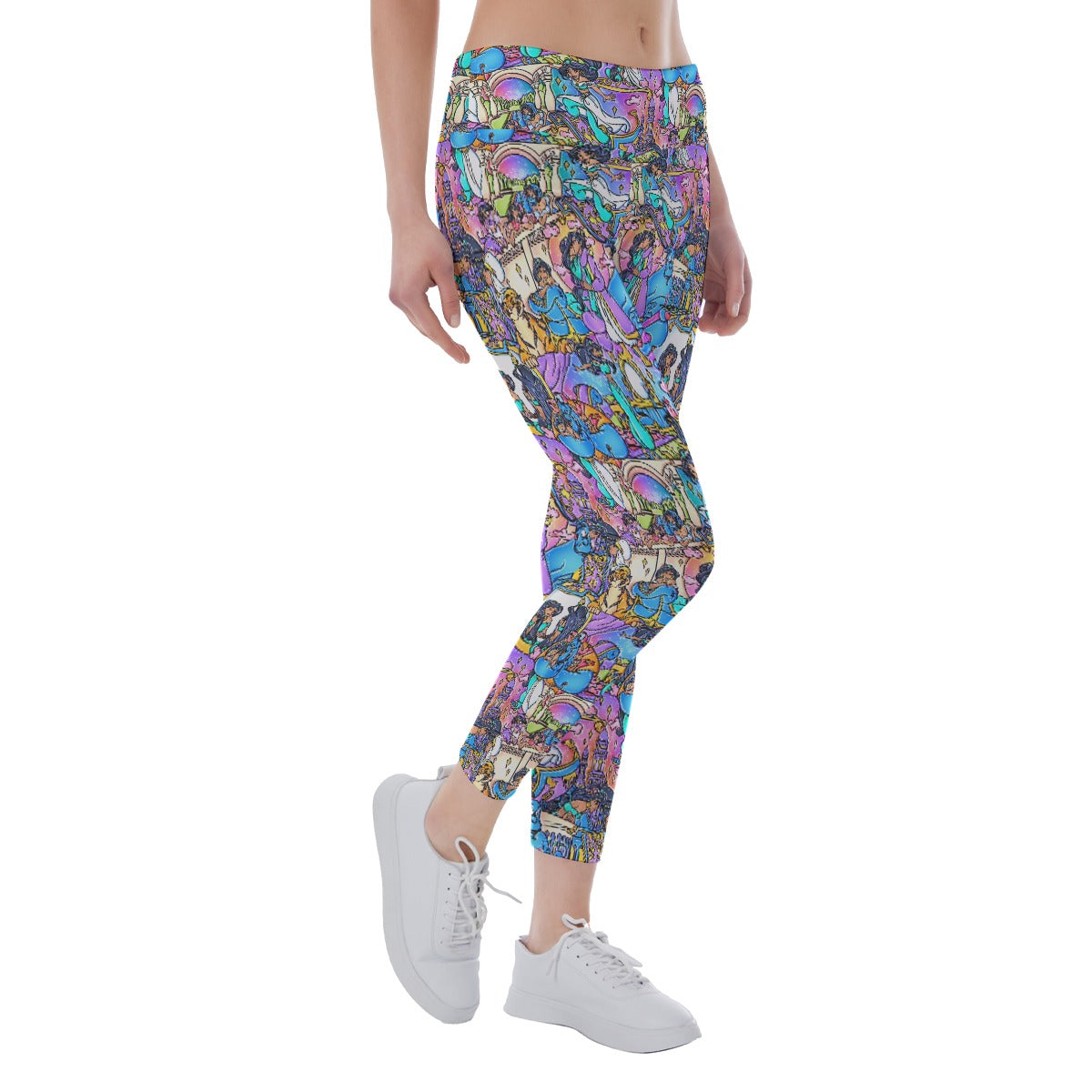 Magic Carpet Storybook Scenes - Women's Yoga Leggings