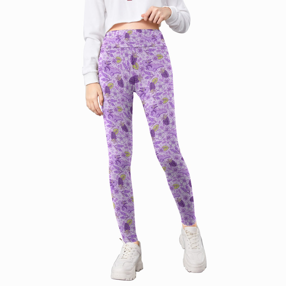 Fruitimals - Blackberry Axolotls - Kid's Leggings