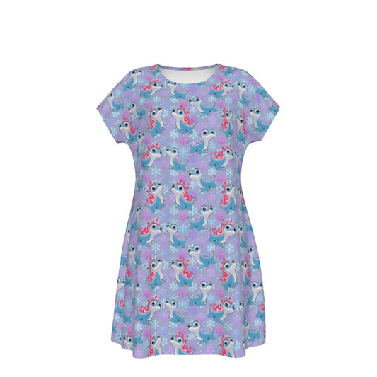 Bruni the Fire Spirit - Women's T-Shirt Dress