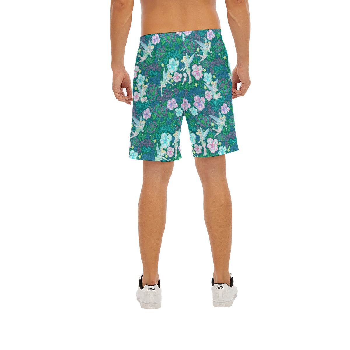 Pixie in Neon Blooms - Men’s Pocket Beach Shorts
