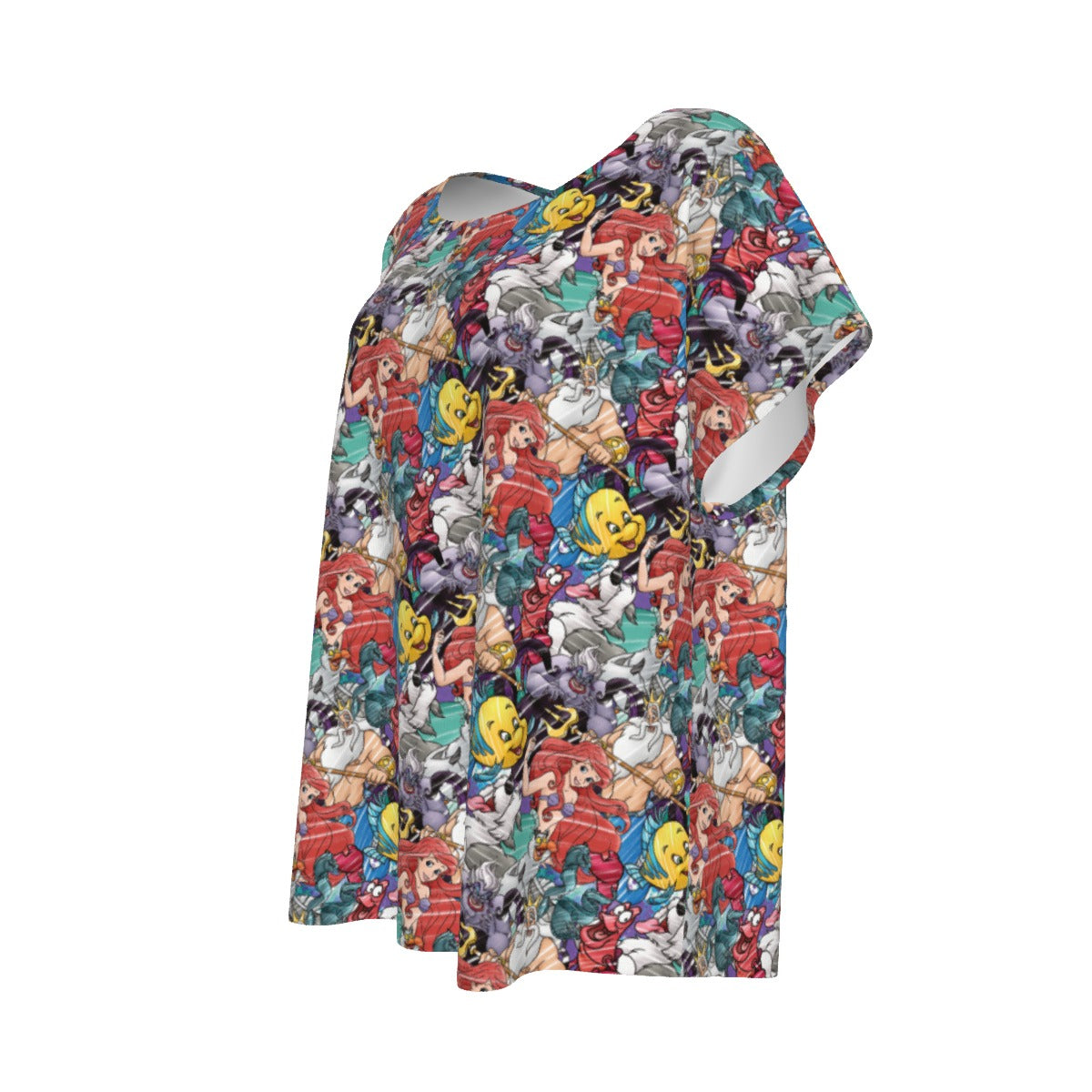 Undersea Crew Sketch - Women’s Relaxed Fit Scoop Tee