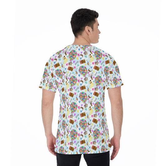 Up Adventure Icons - Men's Short Sleeve T-Shirt
