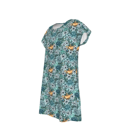 Fairytale Florals - Arabian Princess - Women's T-Shirt Dress