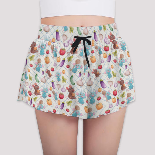 Ratatouille Veggies - Girls’ Flowy Pocket Shorts