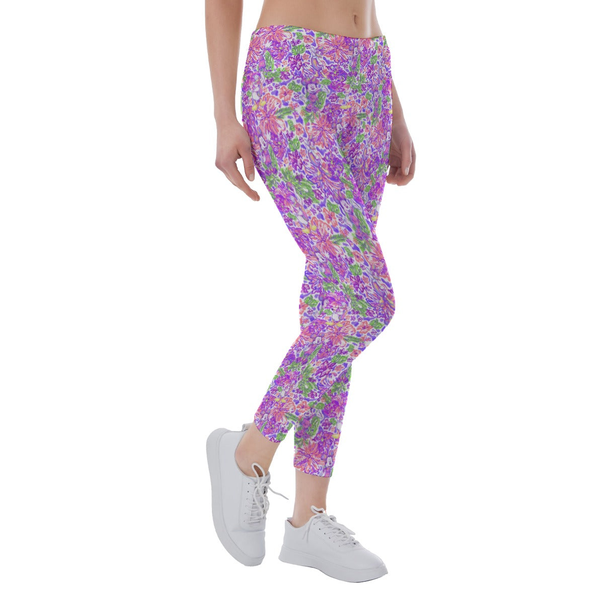 Tropical Splash Vibes - Iconic Crewends - Women's Yoga Leggings